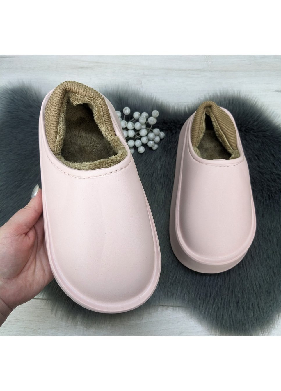 Галоши пена c мягким задником женские Progress (275993124)