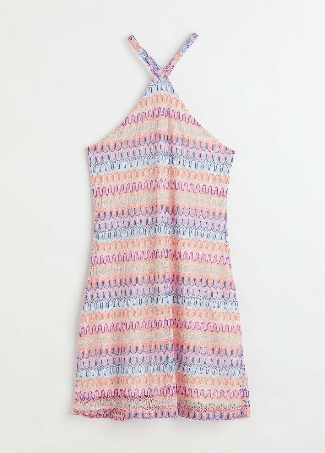 Комбинированное повседневный платье H&M с абстрактным узором