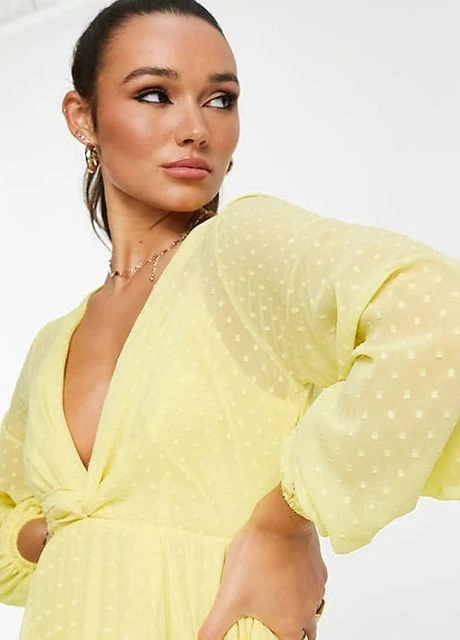 Желтое платье Asos