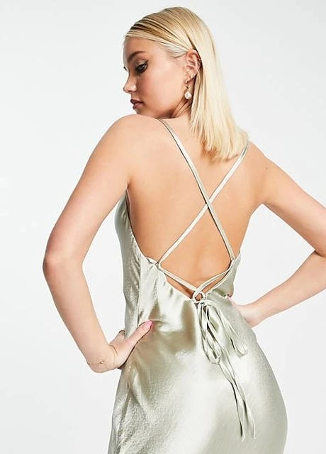 Оливковое (хаки) платье Asos