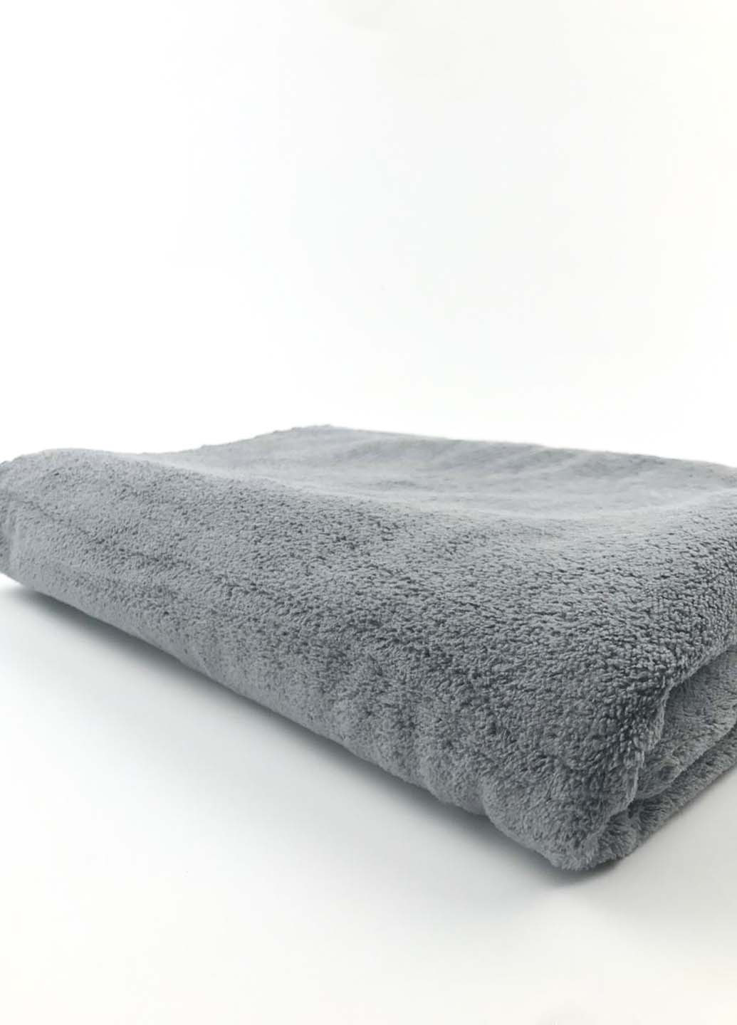 Homedec полотенце банное большое микрофибра 160х90 см однотонный серый производство - Турция