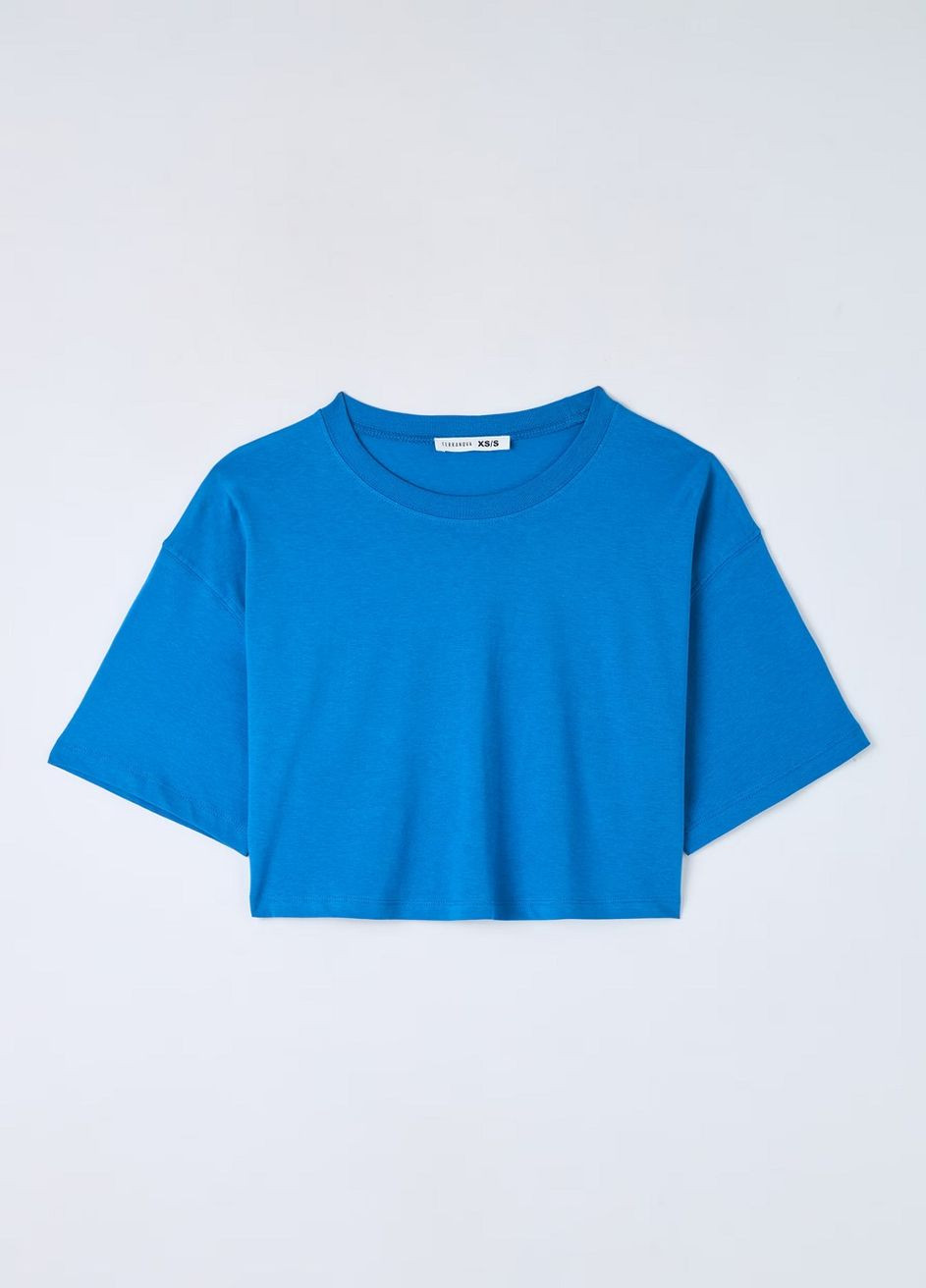 Синя літня футболка жін Terranova