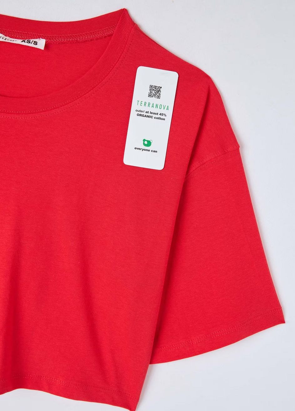 Червона літня футболка жін Terranova
