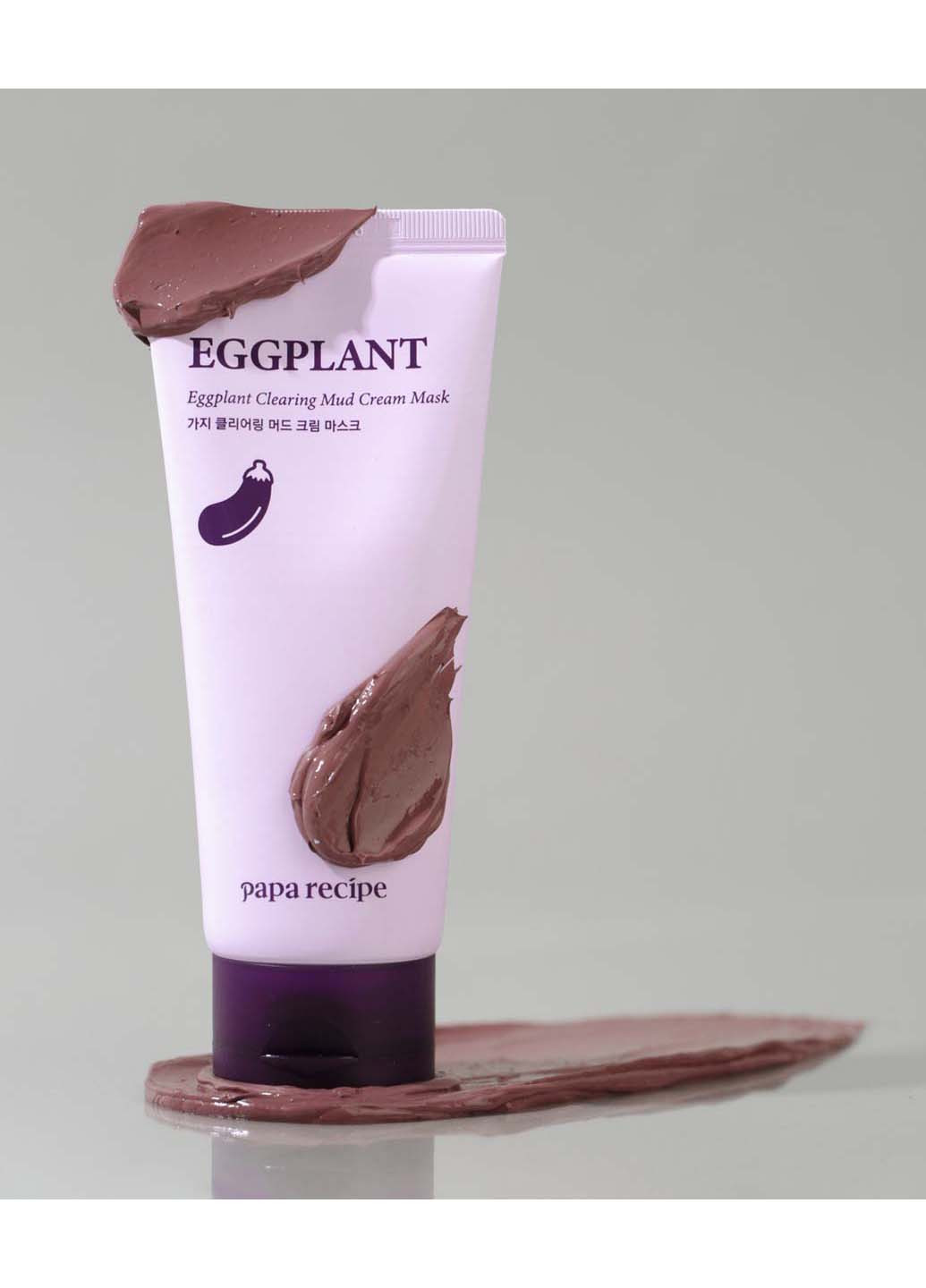 Очищувальна маска з екстрактом баклажана Eggplant Clearing Mud Cream Mask 100 мл Papa Recipe (276057305)