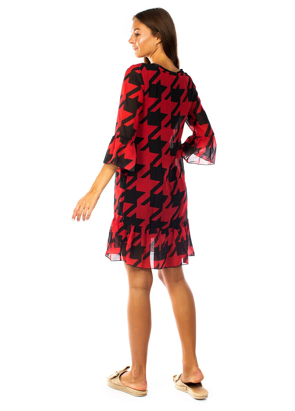 Червона кежуал сукня Mtp з абстрактним візерунком