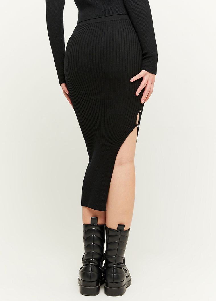 Черная кэжуал однотонная юбка Tally Weijl