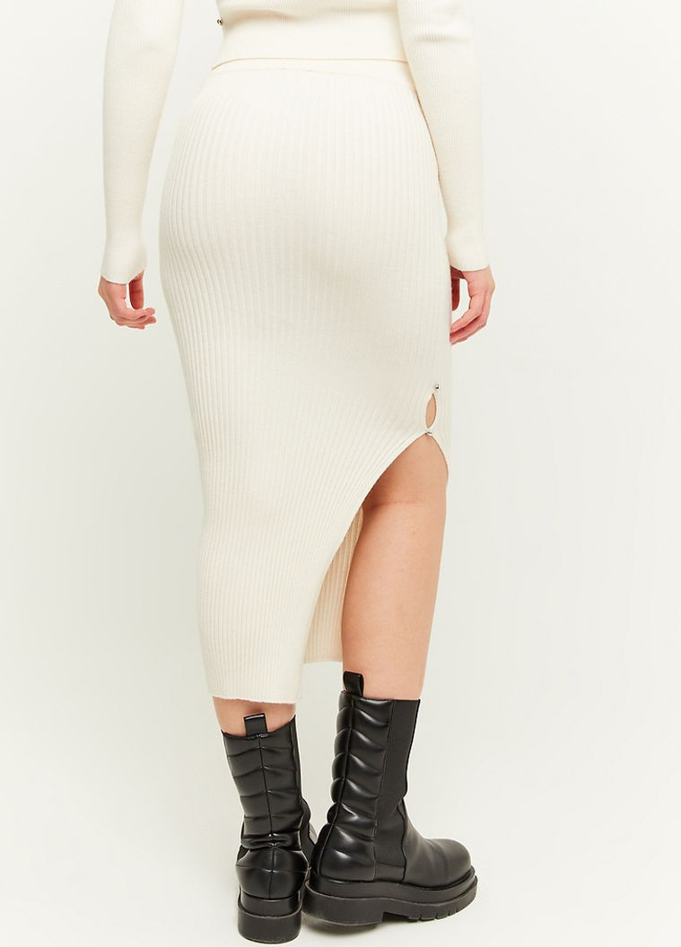 Бежевая кэжуал однотонная юбка Tally Weijl