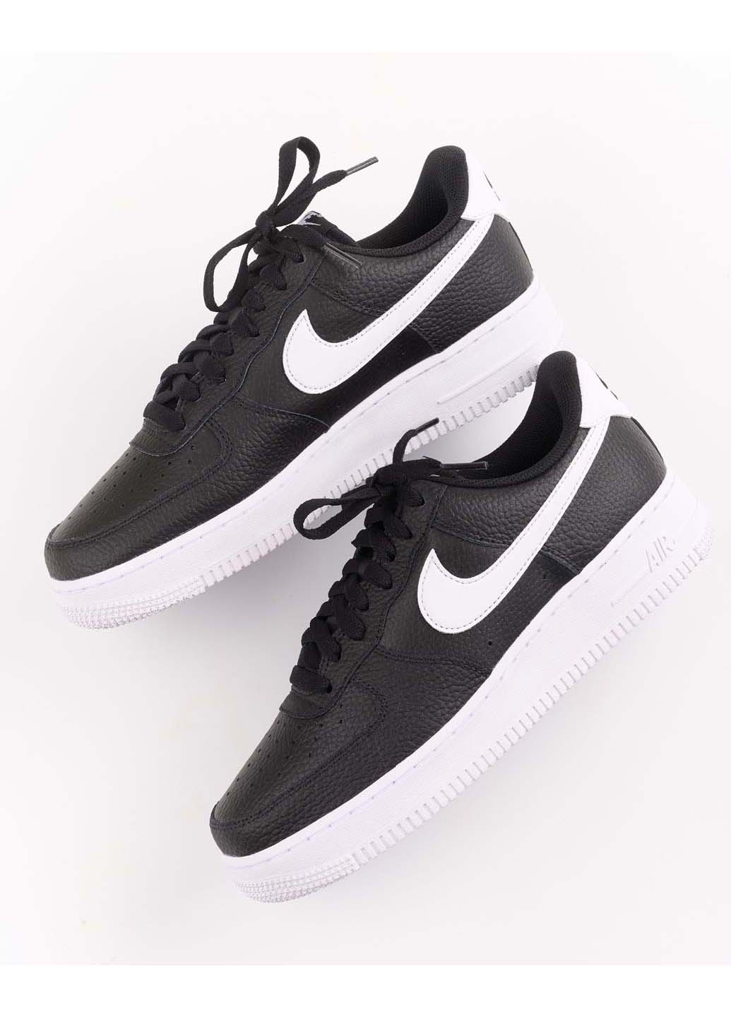 Черно-белые демисезонные мужские кроссовки air force 1'07 ct2302-002 Nike
