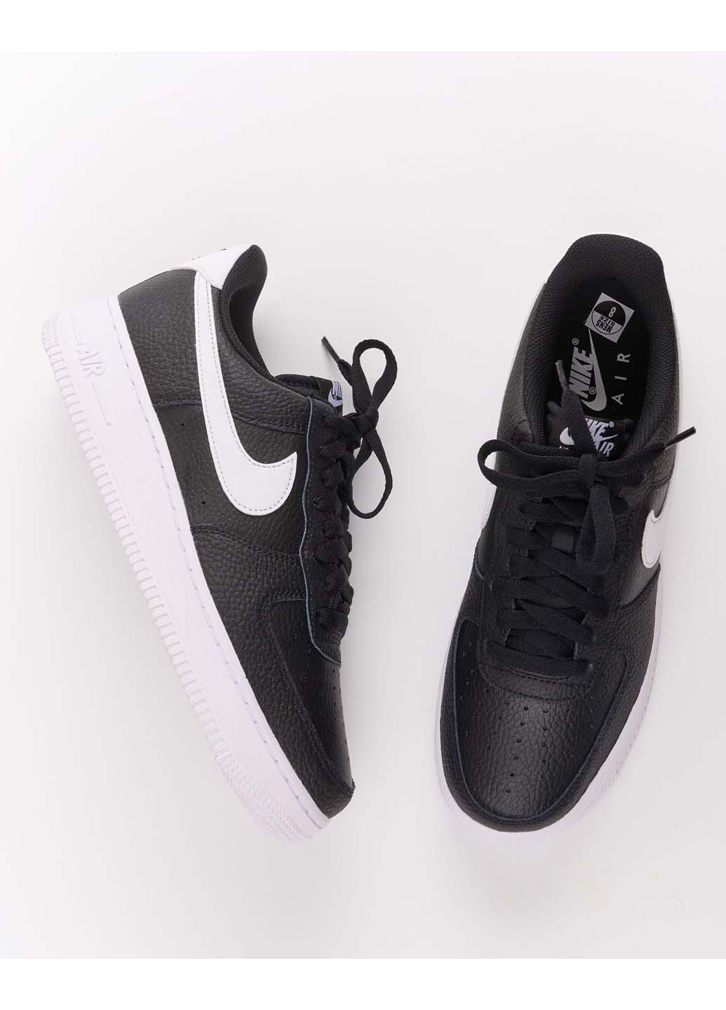 Черно-белые демисезонные мужские кроссовки air force 1'07 ct2302-002 Nike