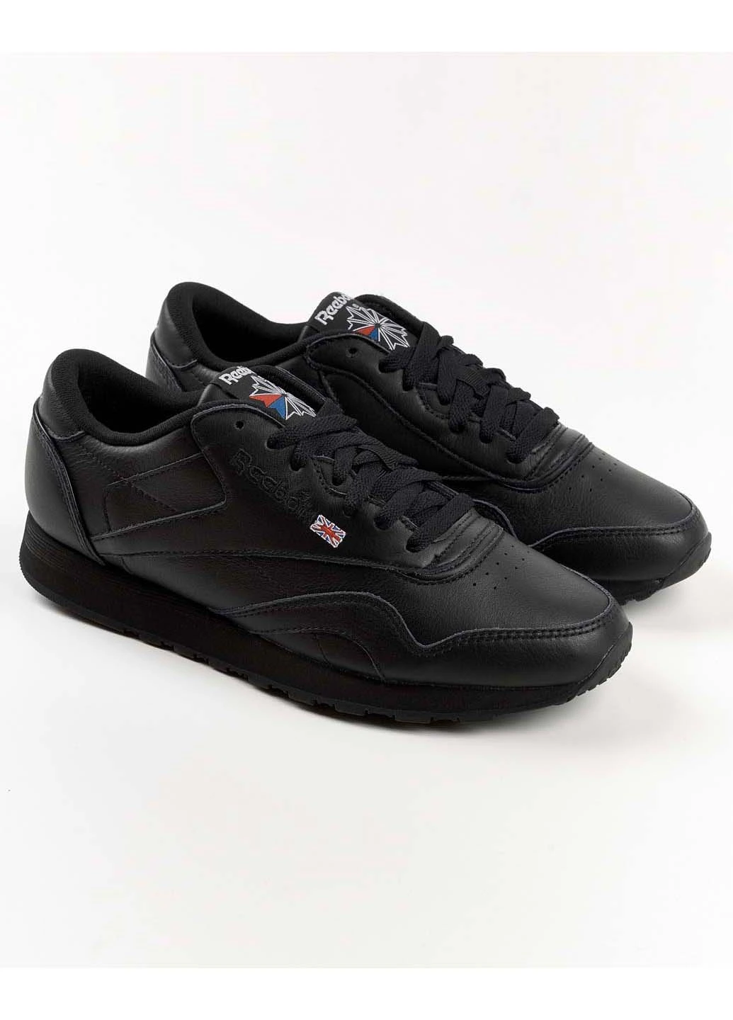 Чорні чоловічі кросівки classic leather plus gv8541 демісезон Reebok