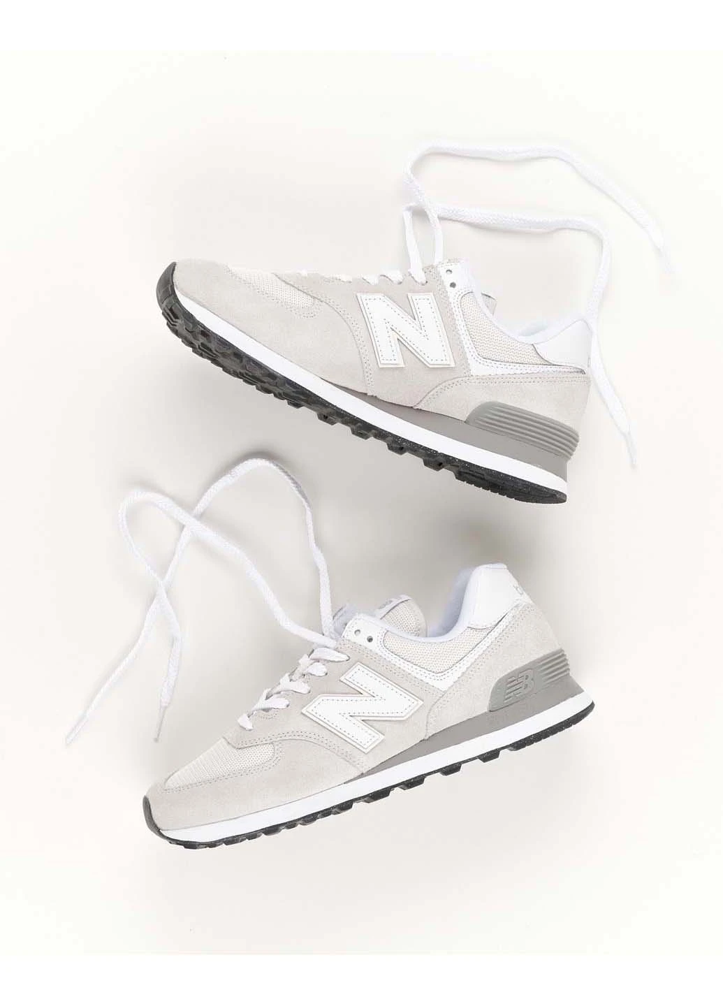 Білі чоловічі кросівки 574 ml574evw демісезон New Balance