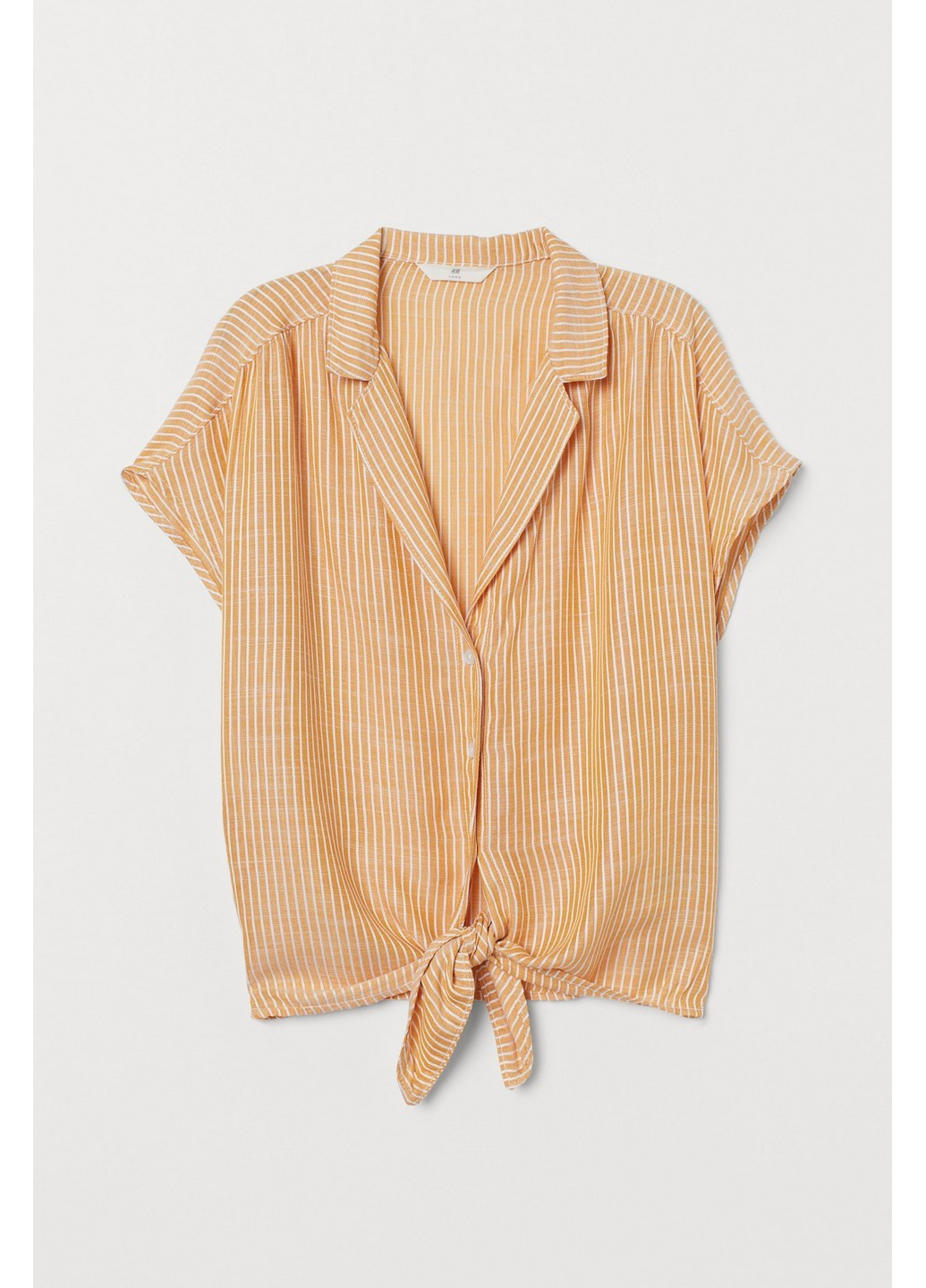 Горчичная летняя блуза H&M