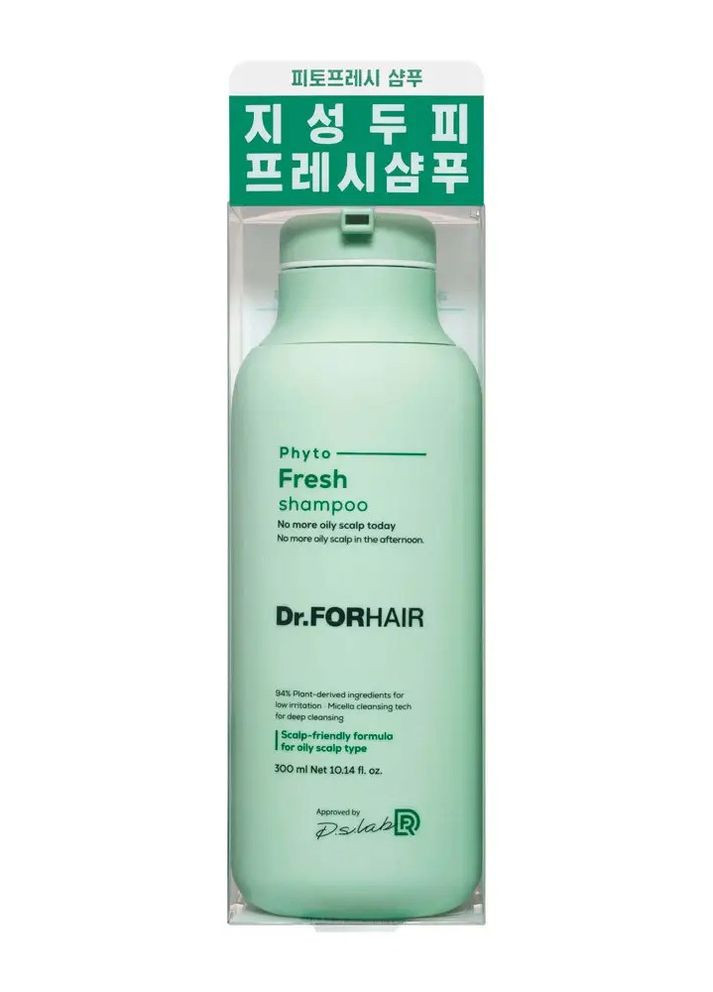 Мицеллярный шампунь для жирной кожи головы Phyto Fresh, 300 мл Dr.Forhair (276190578)