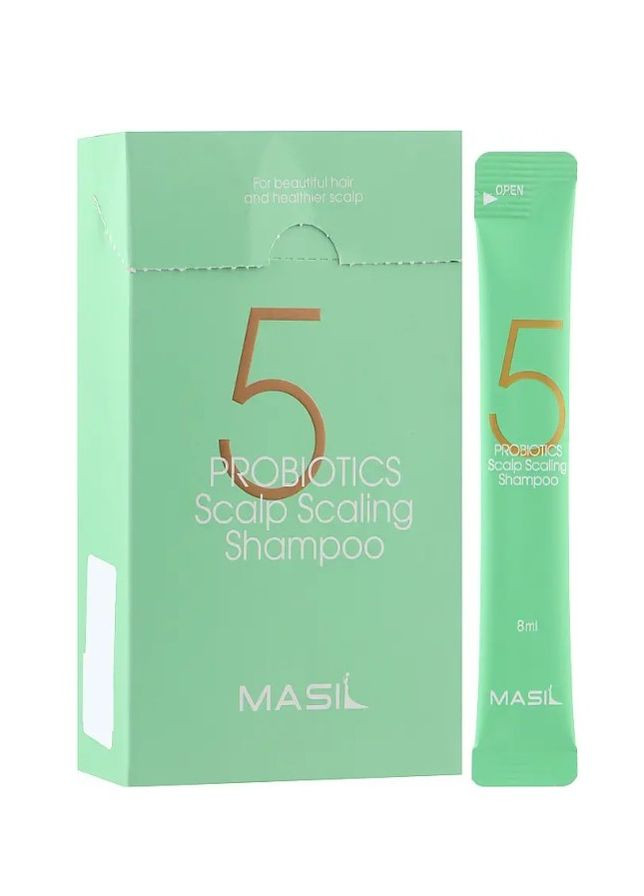 Шампунь для глубокой очистки кожи головы 5 Probiotics Scalp Scaling Shampoo 8ml MASIL (276255429)