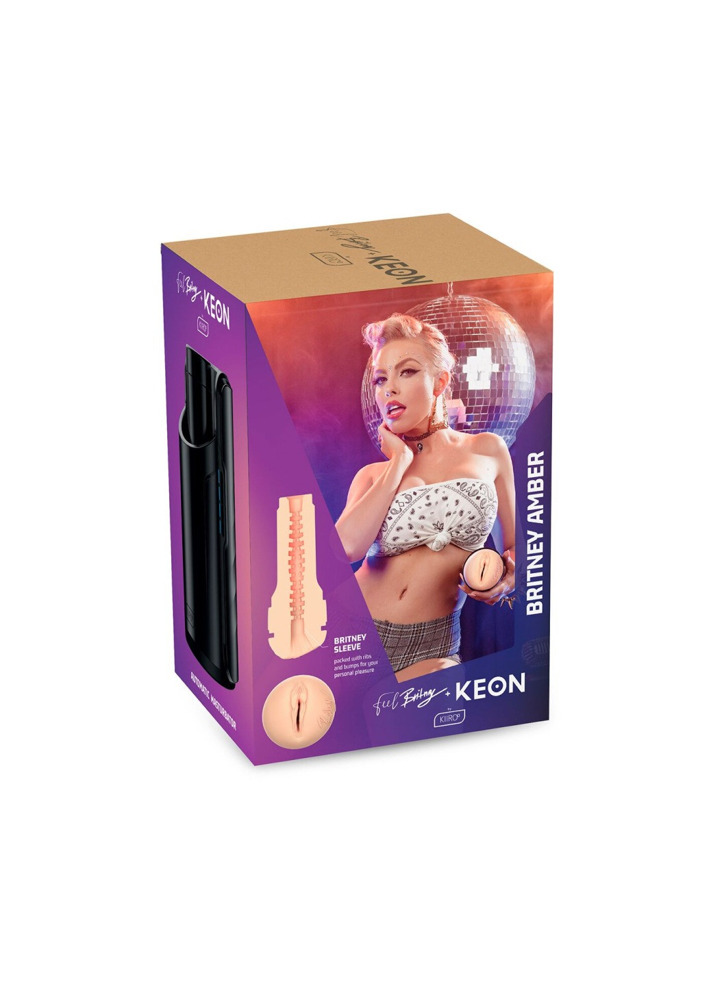 Интерактивная секс-машина для мужчин Keon Kombo Set с мастурбатором Feel Britney Kiiroo (276325695)