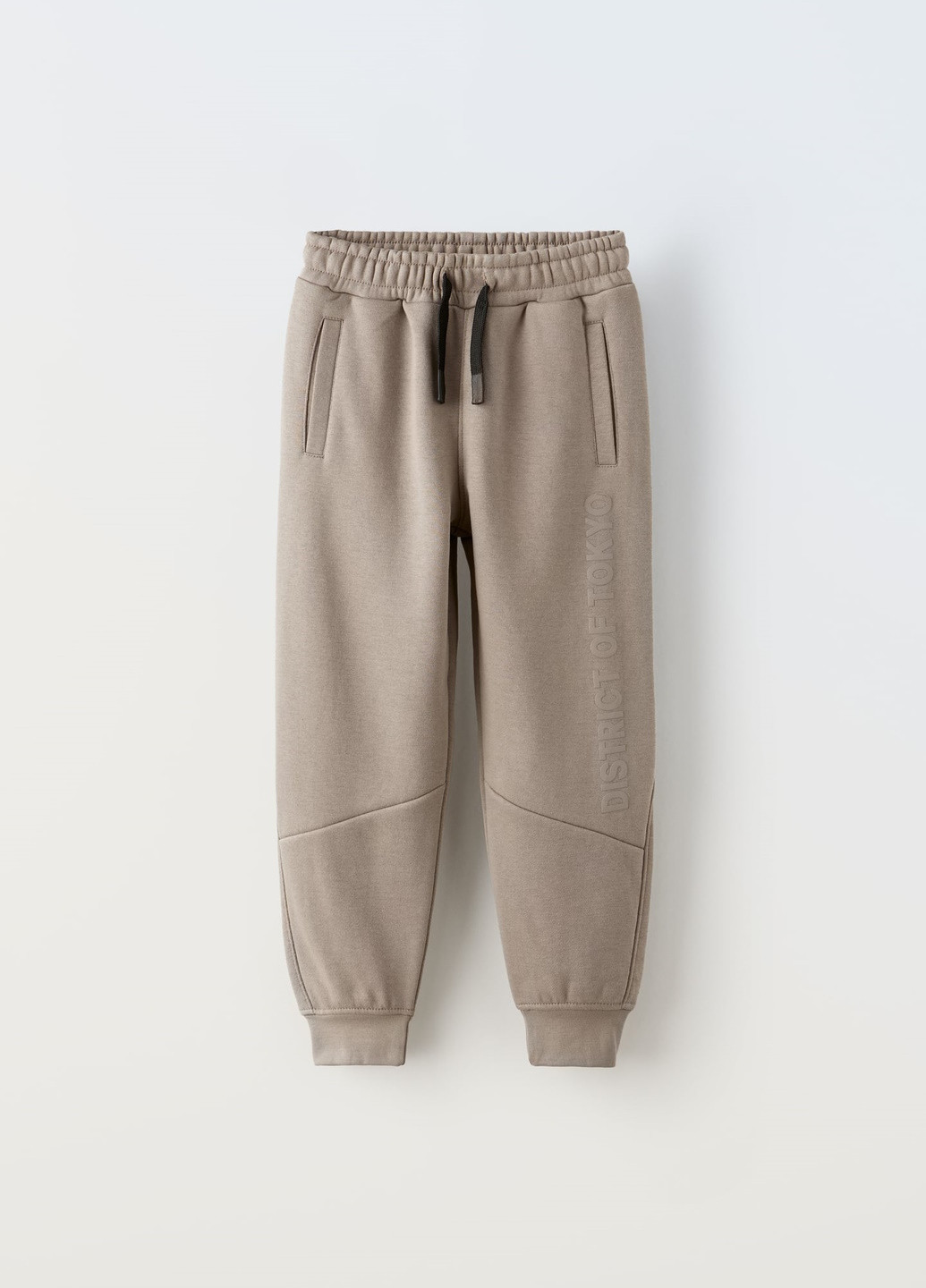 Серо-коричневые повседневный демисезонные брюки Zara