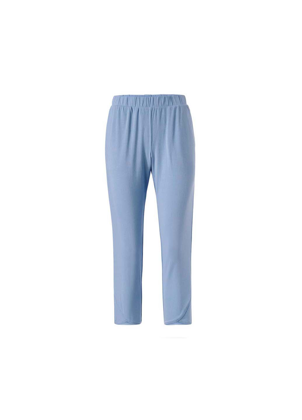 Голубые кэжуал брюки Tchibo