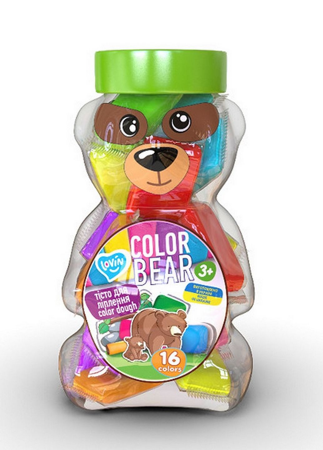 Набор теста для лепки "Color Bear" ТМ Lovin 41185 LOVIN'DO (276383273)