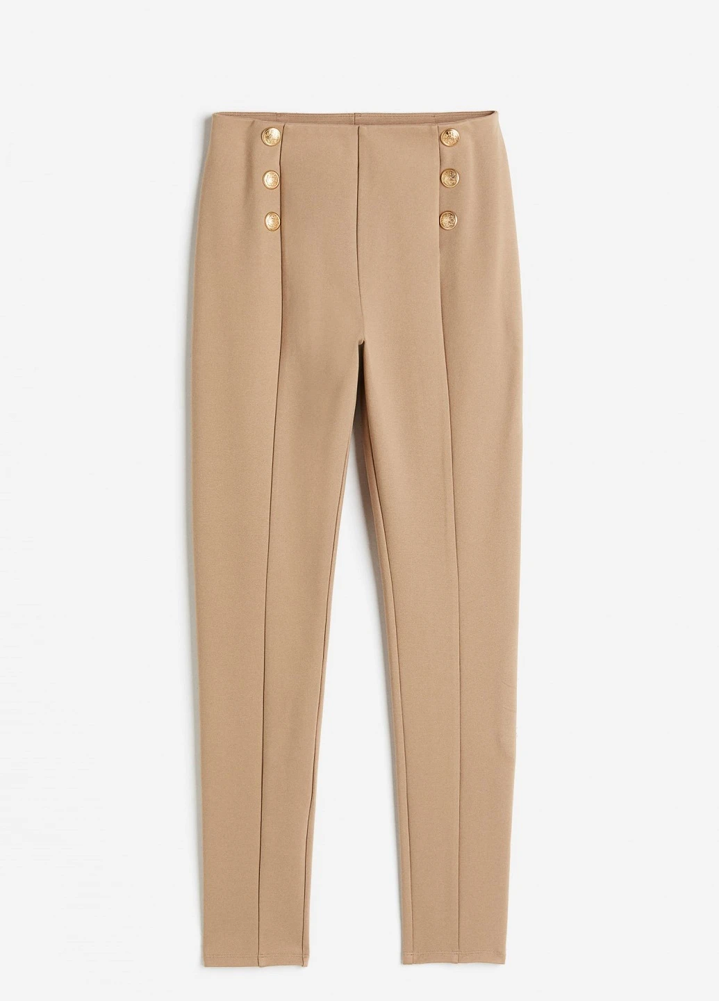 Бежевые демисезонные леггинсы H&M