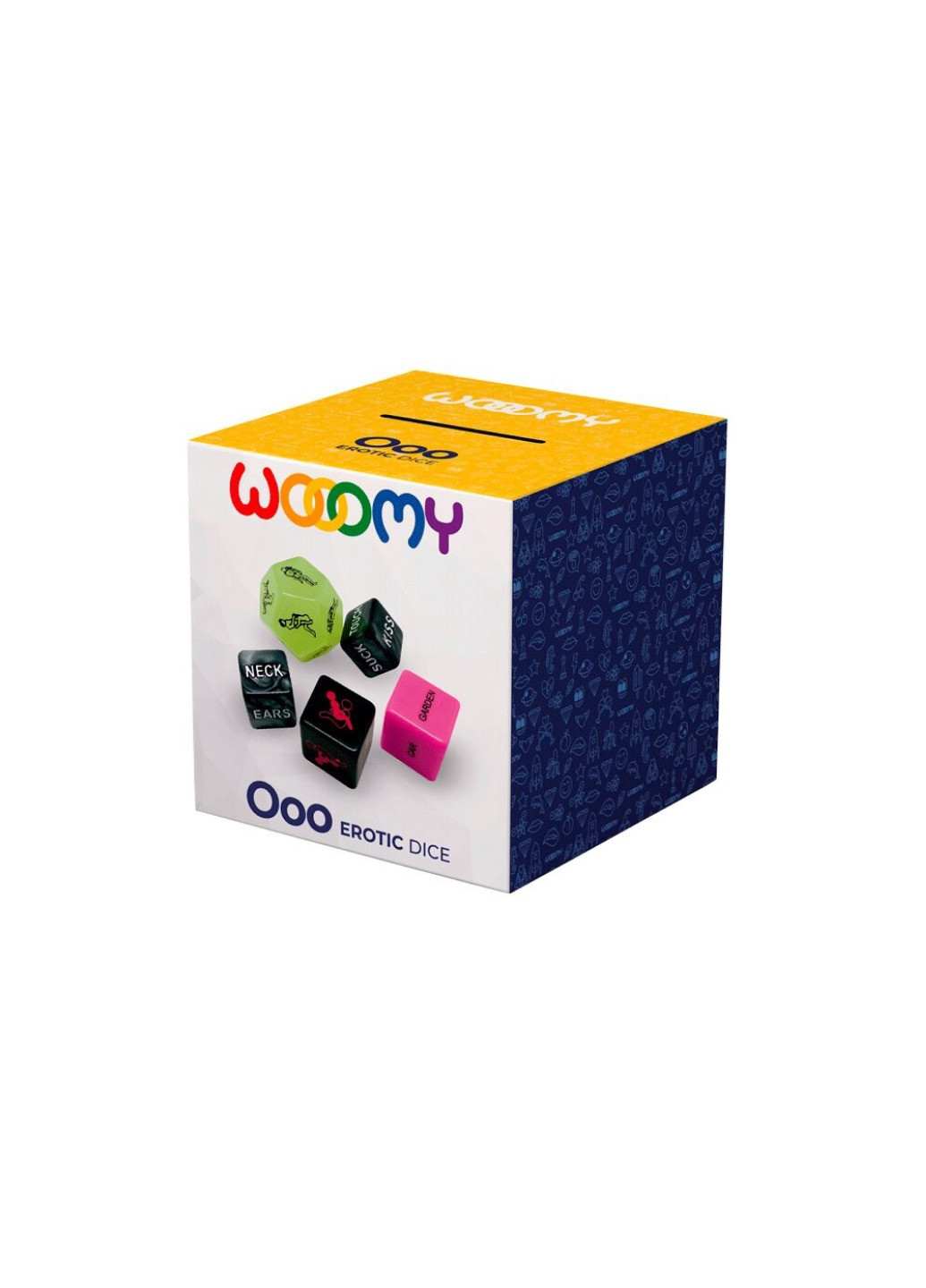 Набір кубиків Ooo 5 Dice Set (EN): місця та пози для сексу, інтимні дії та частини тіла Wooomy (276385359)