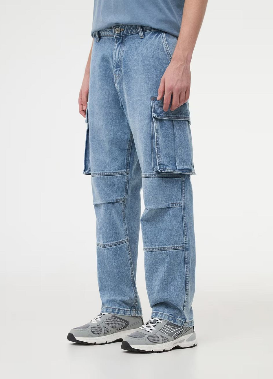 Синие демисезонные джинсы чел Terranova