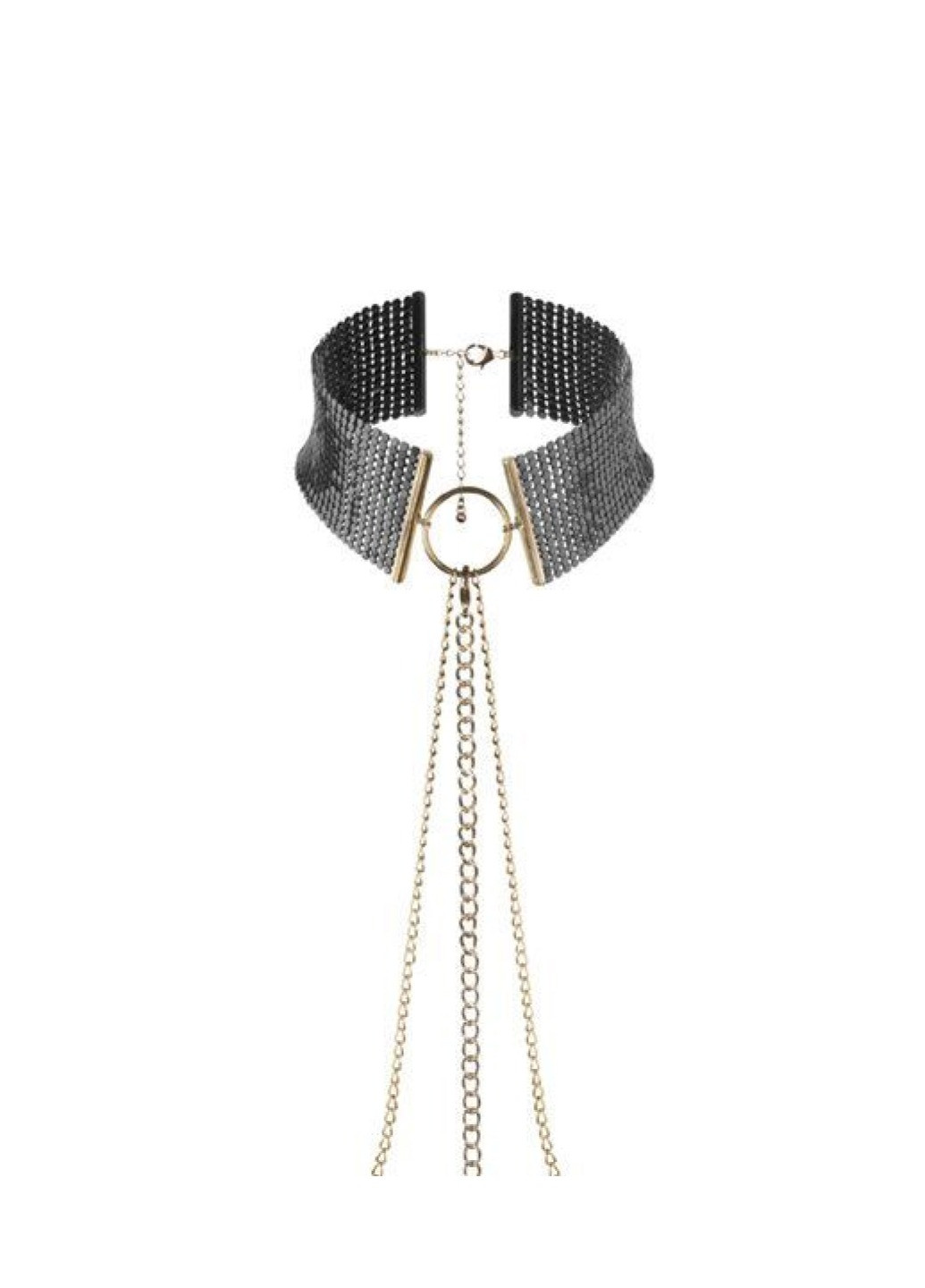 Ожерелье-воротник Desir Metallique Collar - Black Bijoux Indiscrets (276390547)
