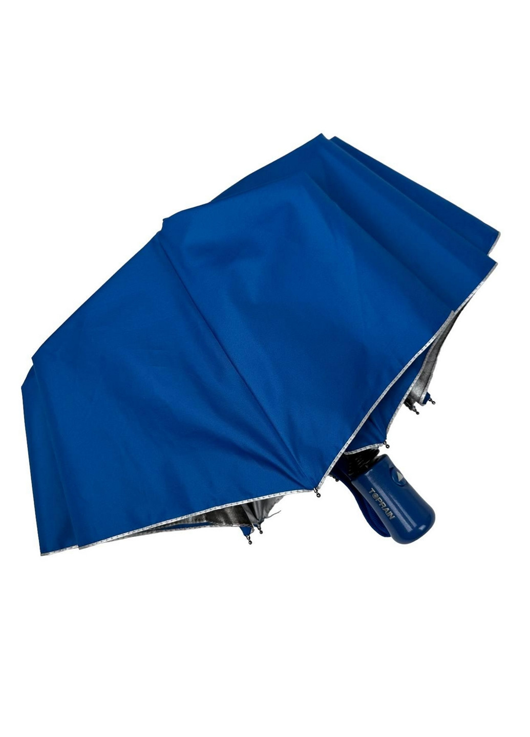 Синя жіноча парасоля напівавтомат Toprain (276392153)