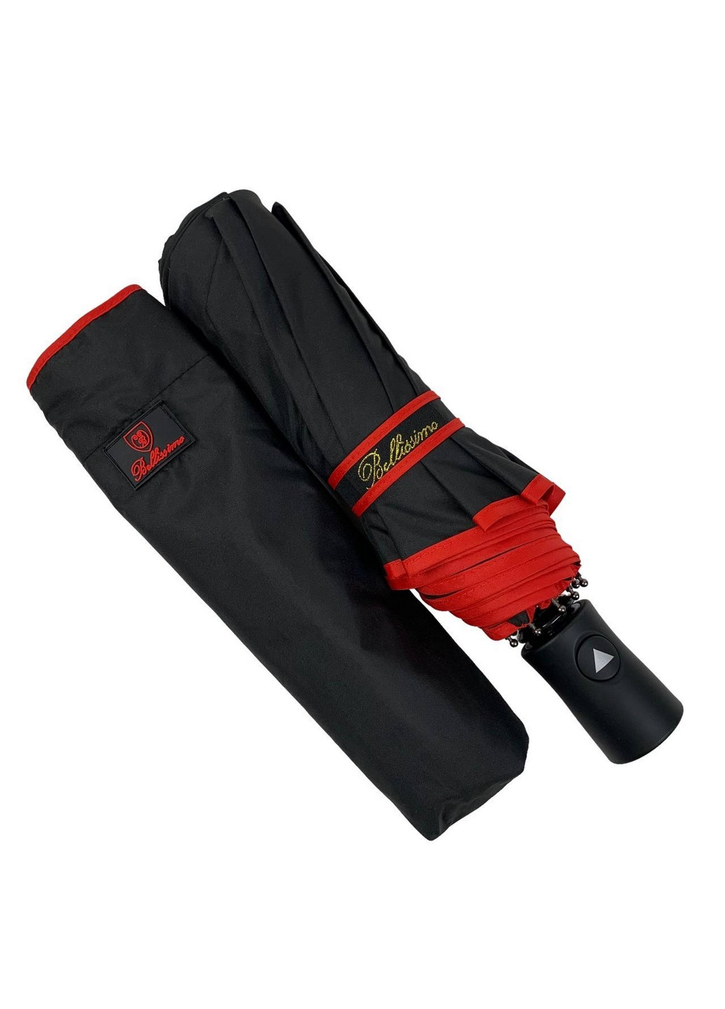 Чорна жіноча парасоля напівавтомат Bellissima (276392116)