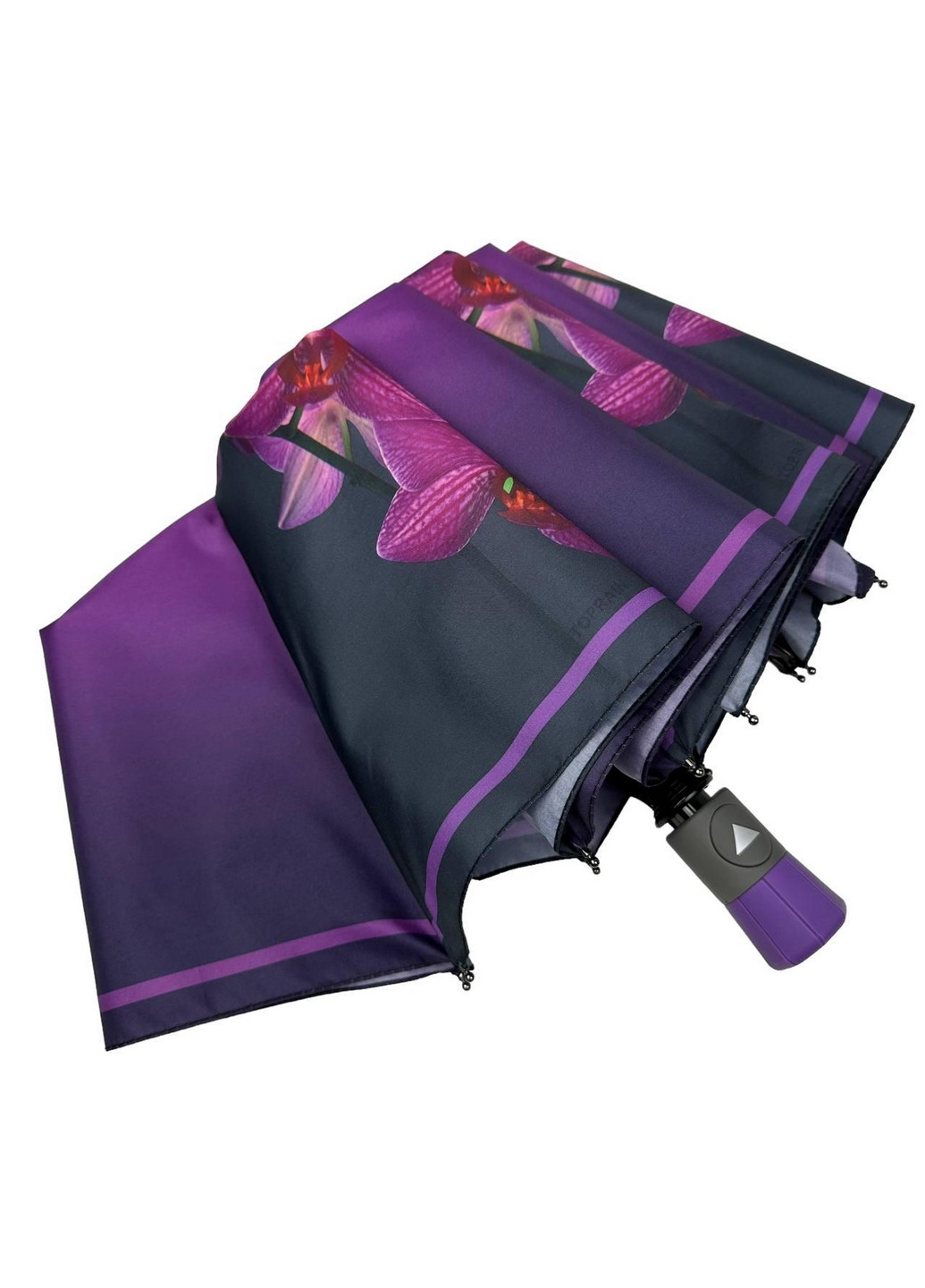 Фіолетова жіноча парасоля напівавтомат Toprain (276392090)