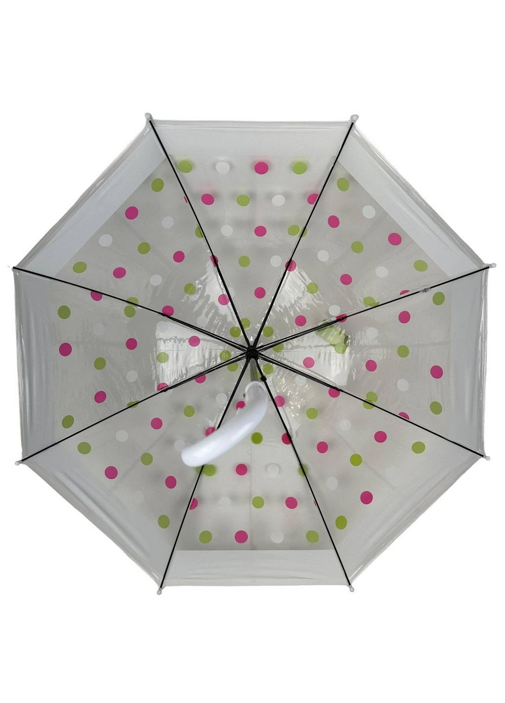 Дитяча прозора парасолька тростина напівавтомат Rain (276391999)