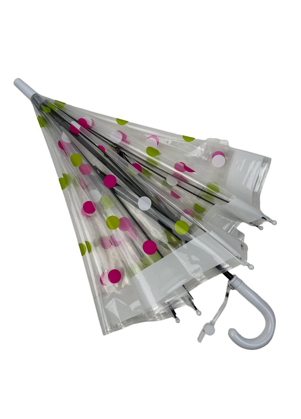 Дитяча прозора парасолька тростина напівавтомат Rain (276391999)