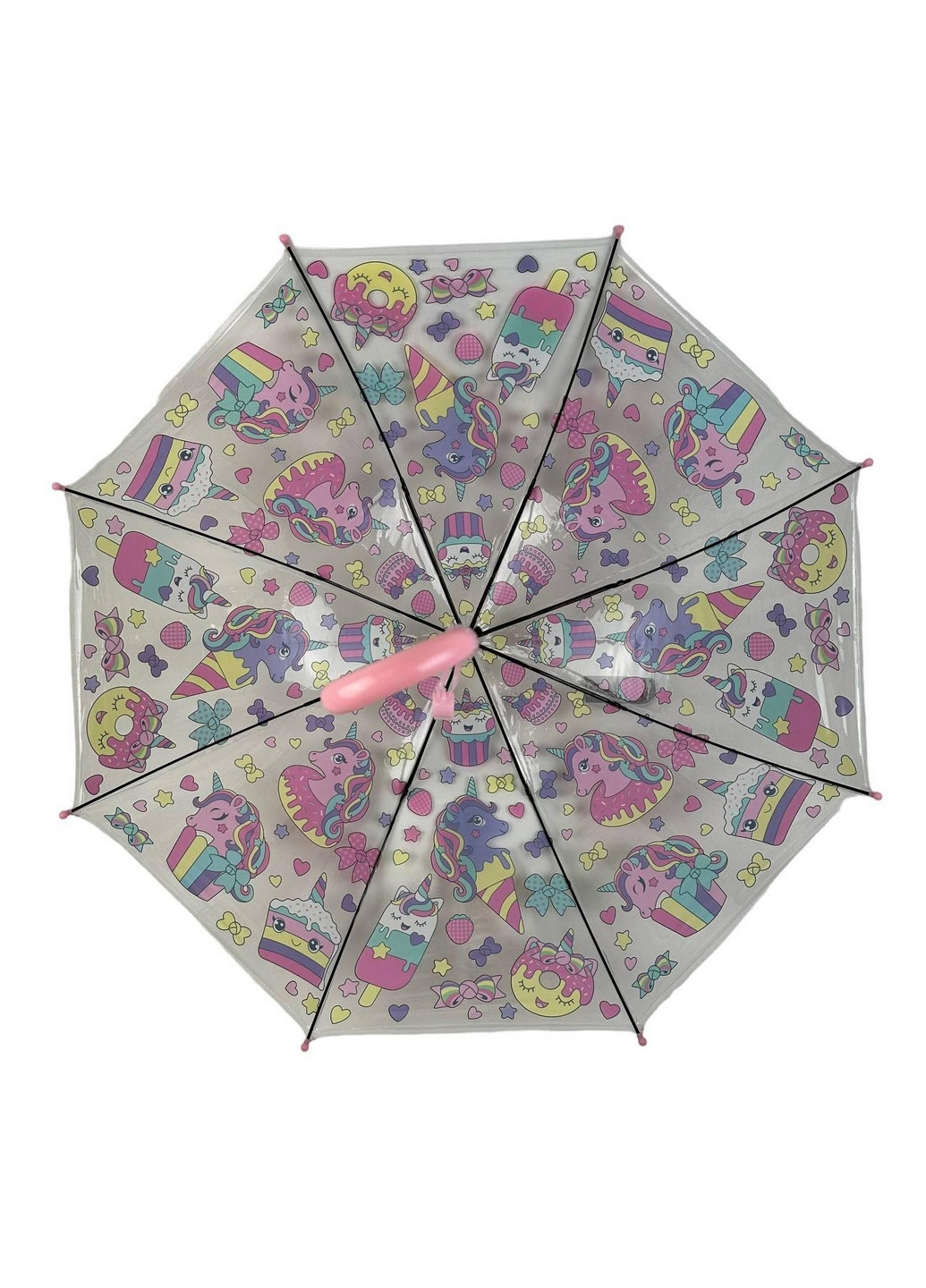Детский прозрачный зонт трость полуавтомат Fiaba (276392290)