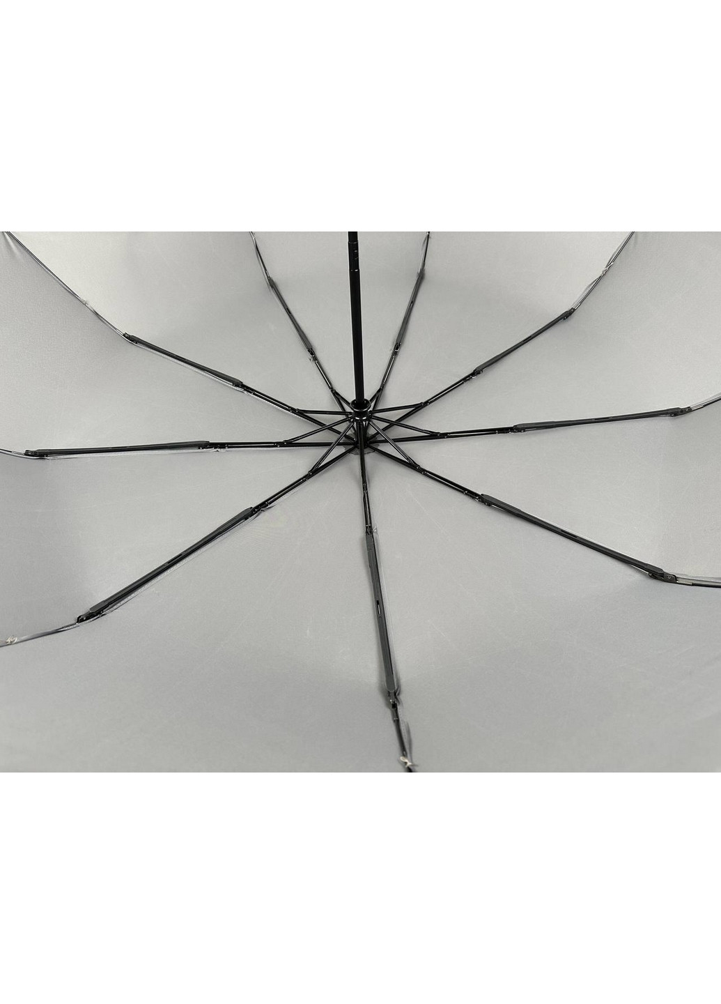 Серый семейный складной зонт автомат Frei Regen (276392520)