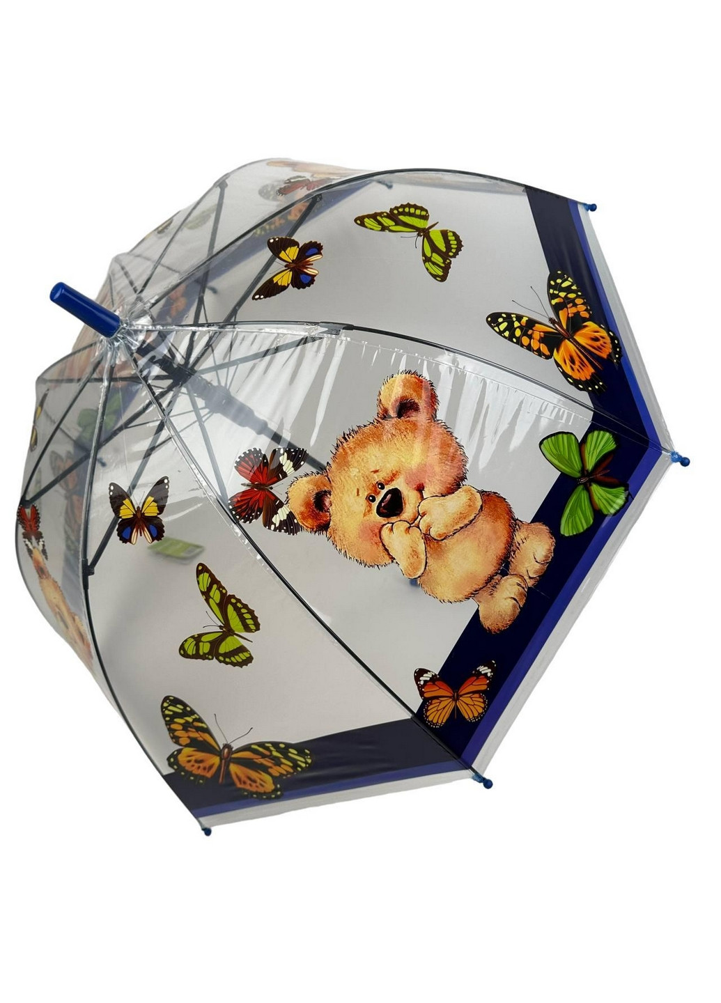 Детский прозрачный зонт трость полуавтомат Rain (276392410)