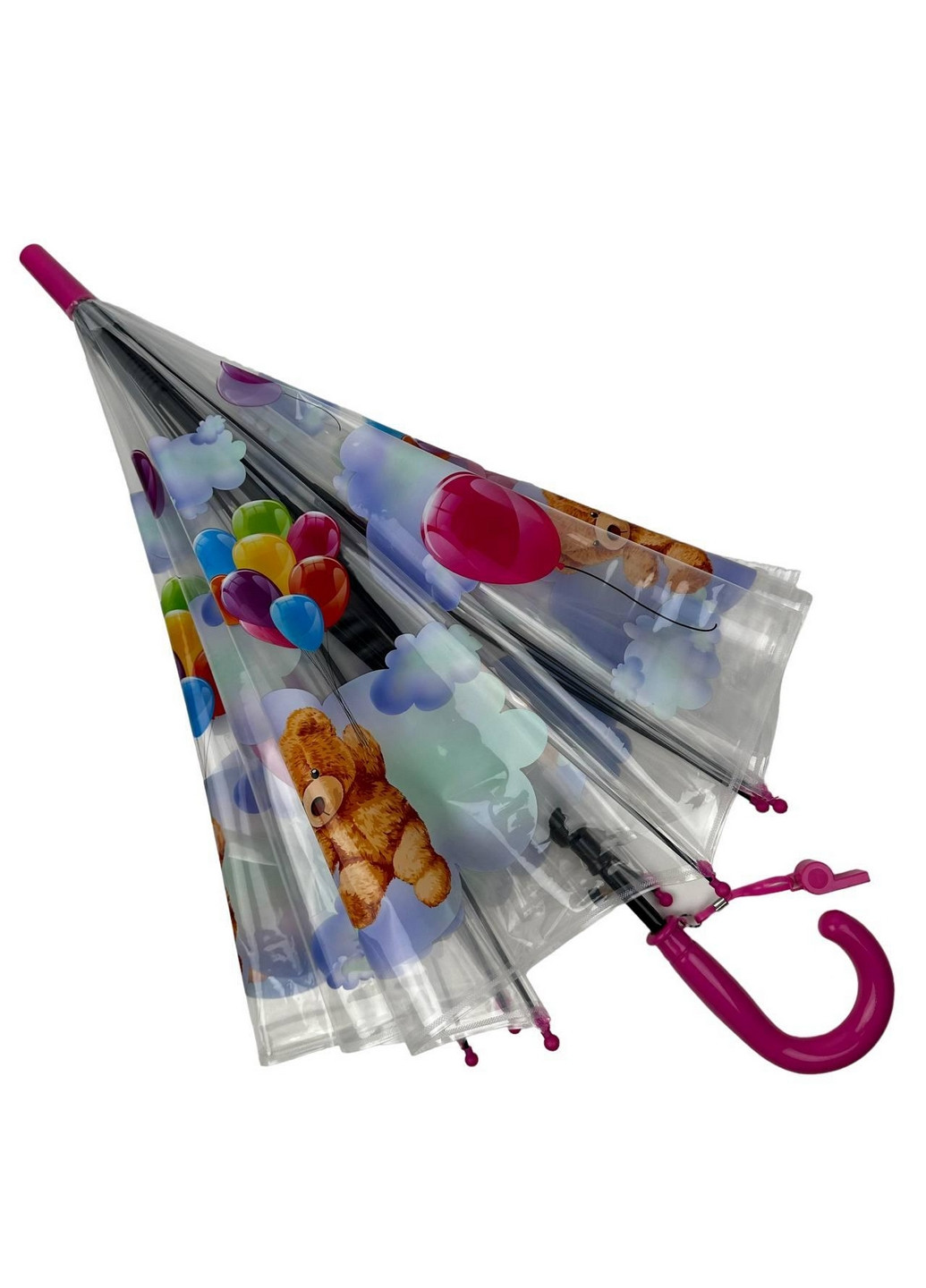 Детский прозрачный зонт трость полуавтомат Rain (276392399)