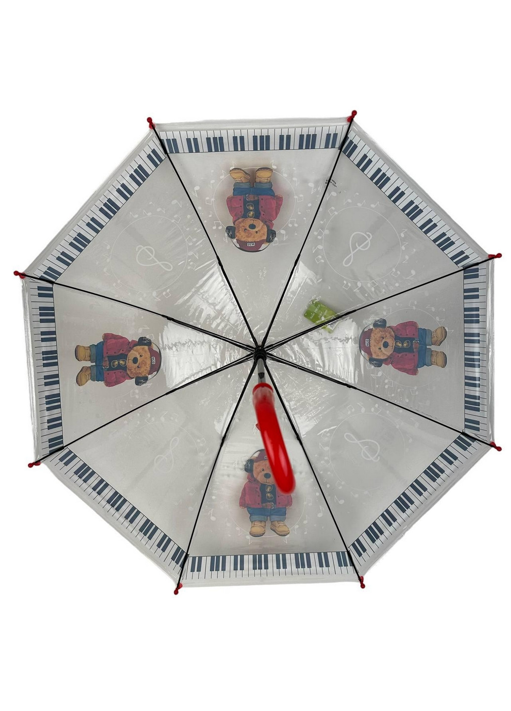 Детский прозрачный зонт трость полуавтомат Rain (276392388)