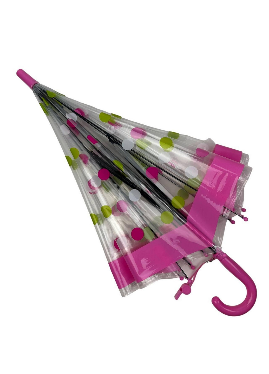 Дитяча прозора парасолька тростина напівавтомат Rain (276392384)