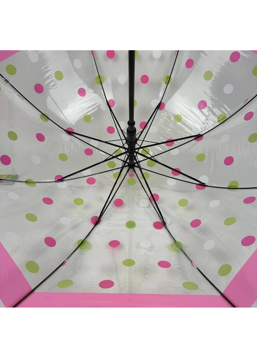 Дитяча прозора парасолька тростина напівавтомат Rain (276392384)