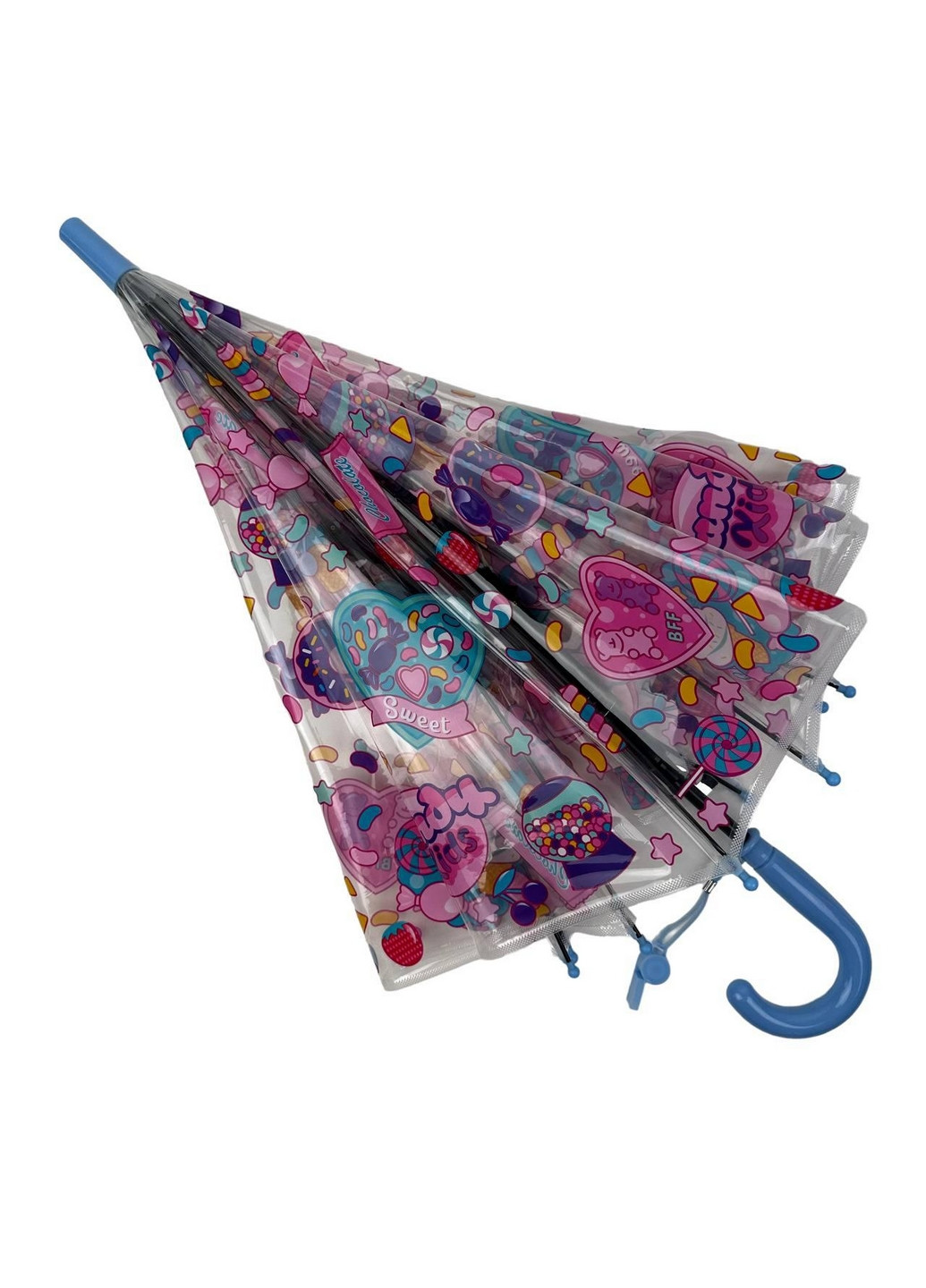 Детский прозрачный зонт трость полуавтомат Fiaba (276392687)