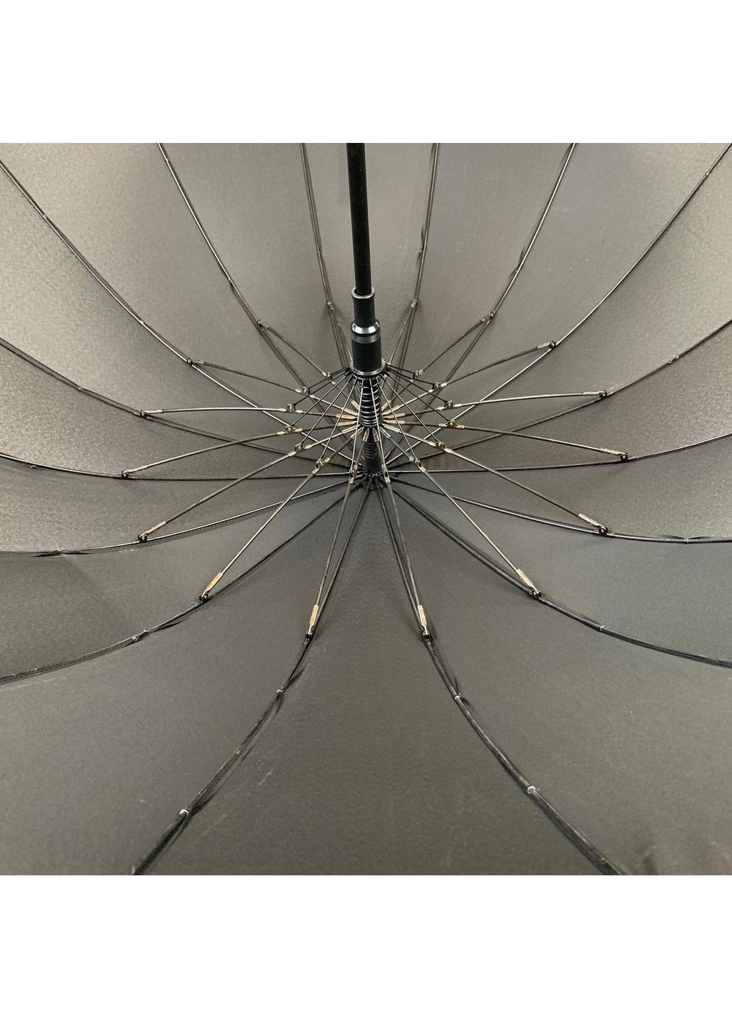 Чёрный полуавтоматический мужской зонт трость Toprain (276392563)