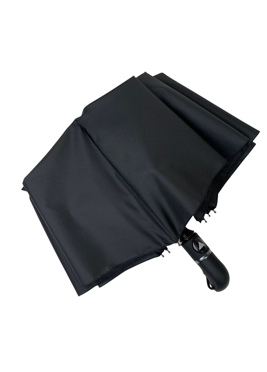 Чёрный мужской зонт полуавтомат Три Слона (276392425)