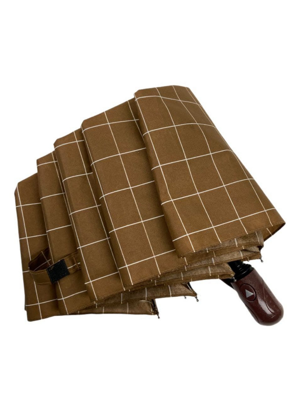 Коричнева жіноча парасоля напівавтомат Toprain (276392637)