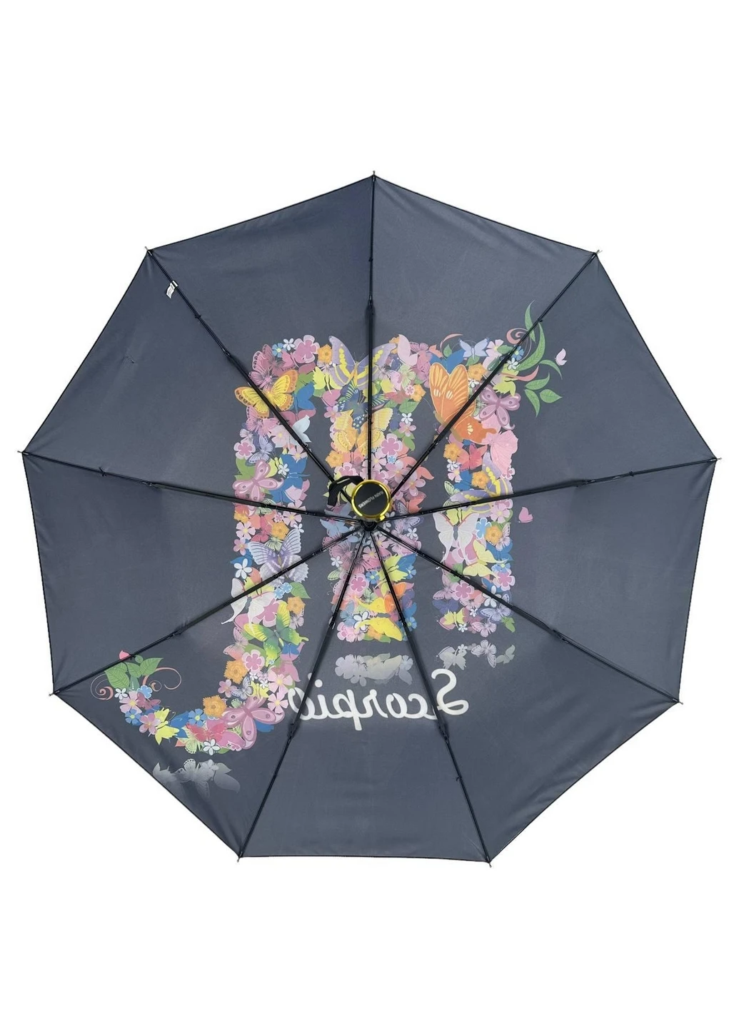 Чорна жіноча парасолька автомат Rain (276392387)