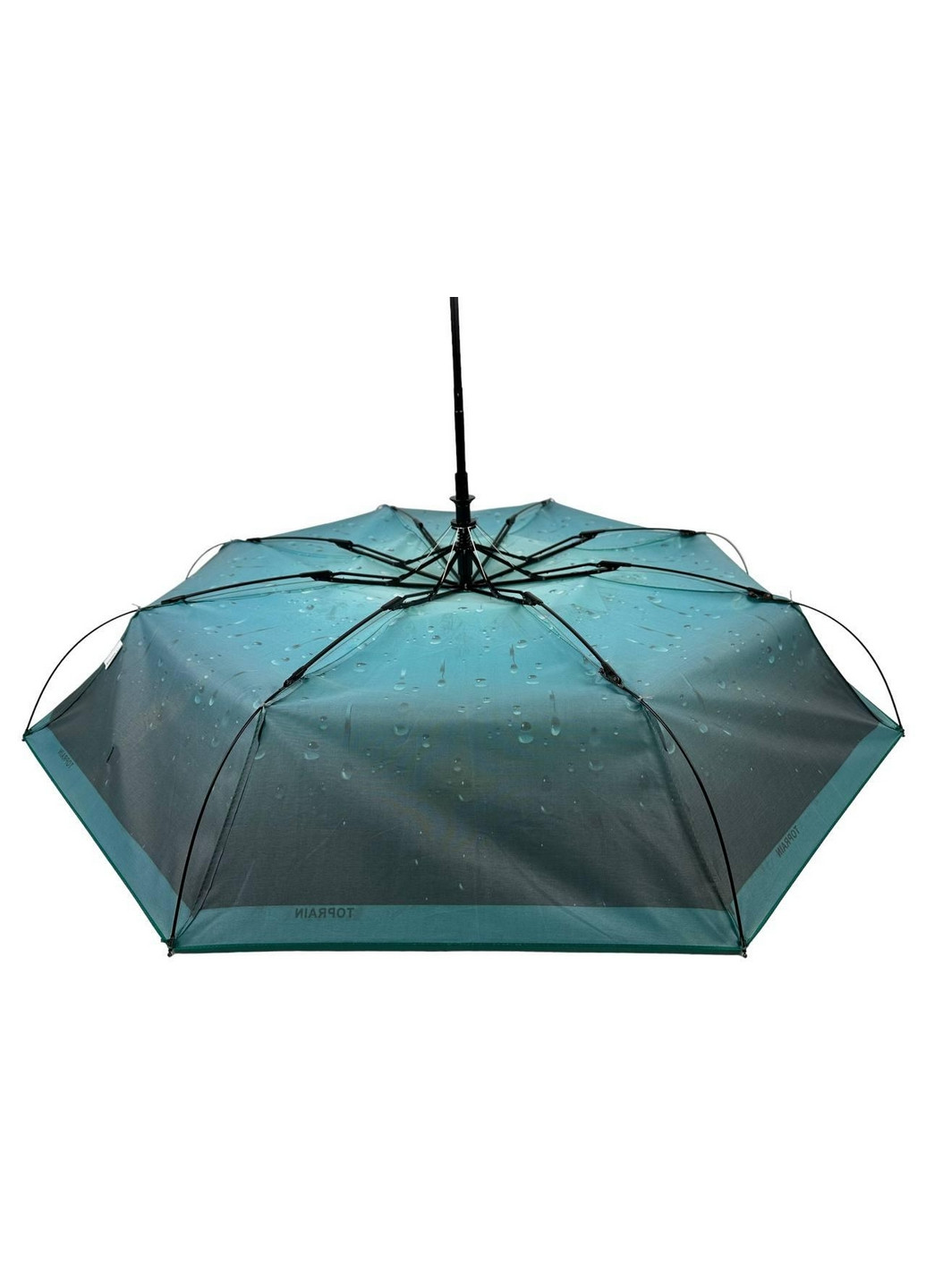 Бірюзова жіноча парасоля напівавтомат Toprain (276392626)