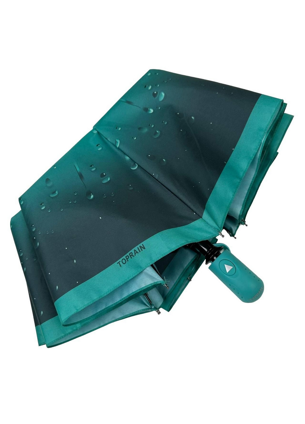 Бірюзова жіноча парасоля напівавтомат Toprain (276392626)