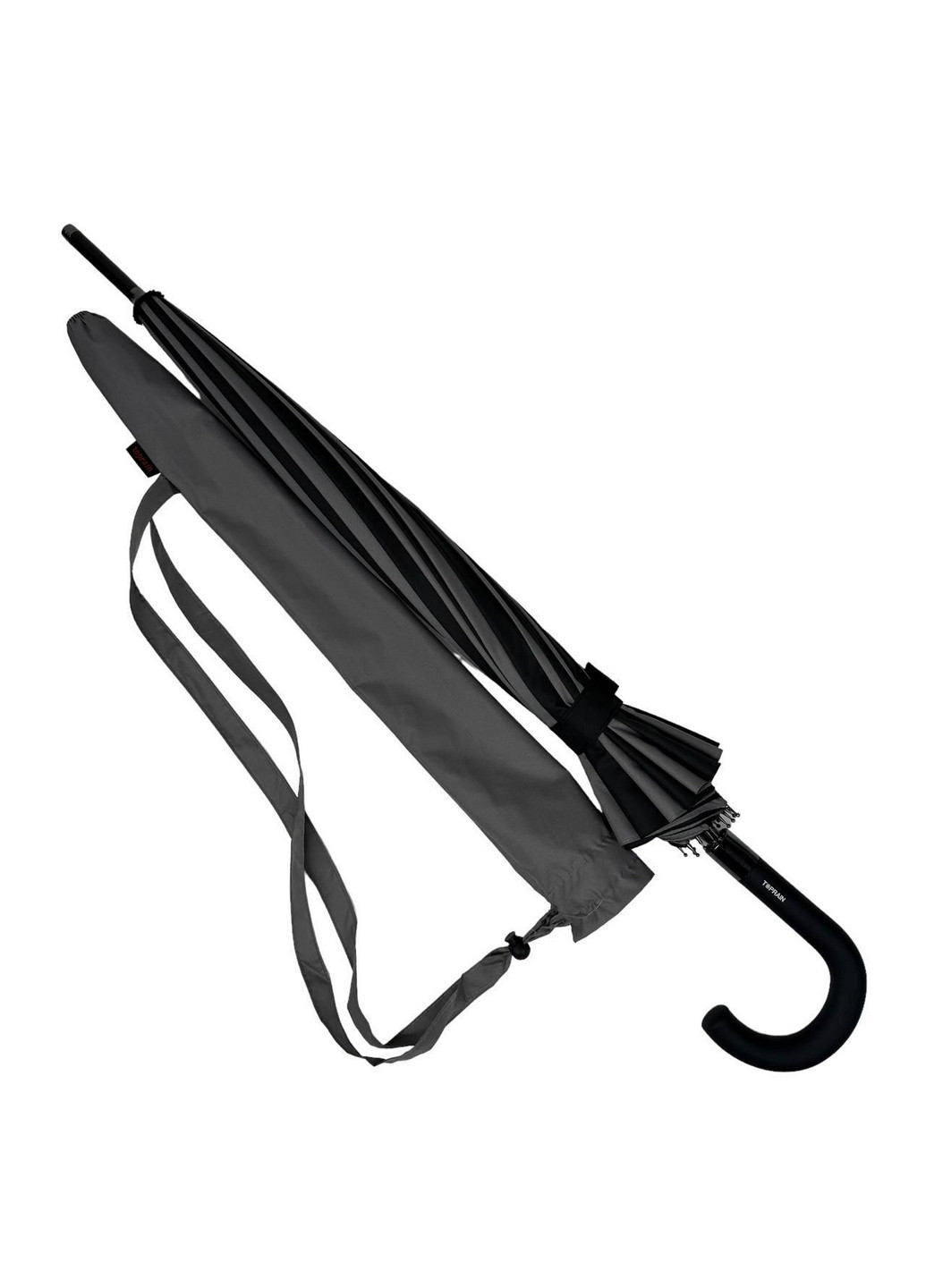 Сіра жіноча парасолька тростина Toprain (276392532)