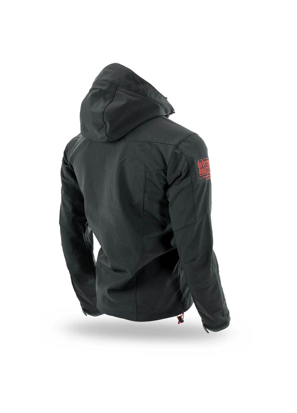 Черная демисезонная куртка softshell Dobermans Aggressive