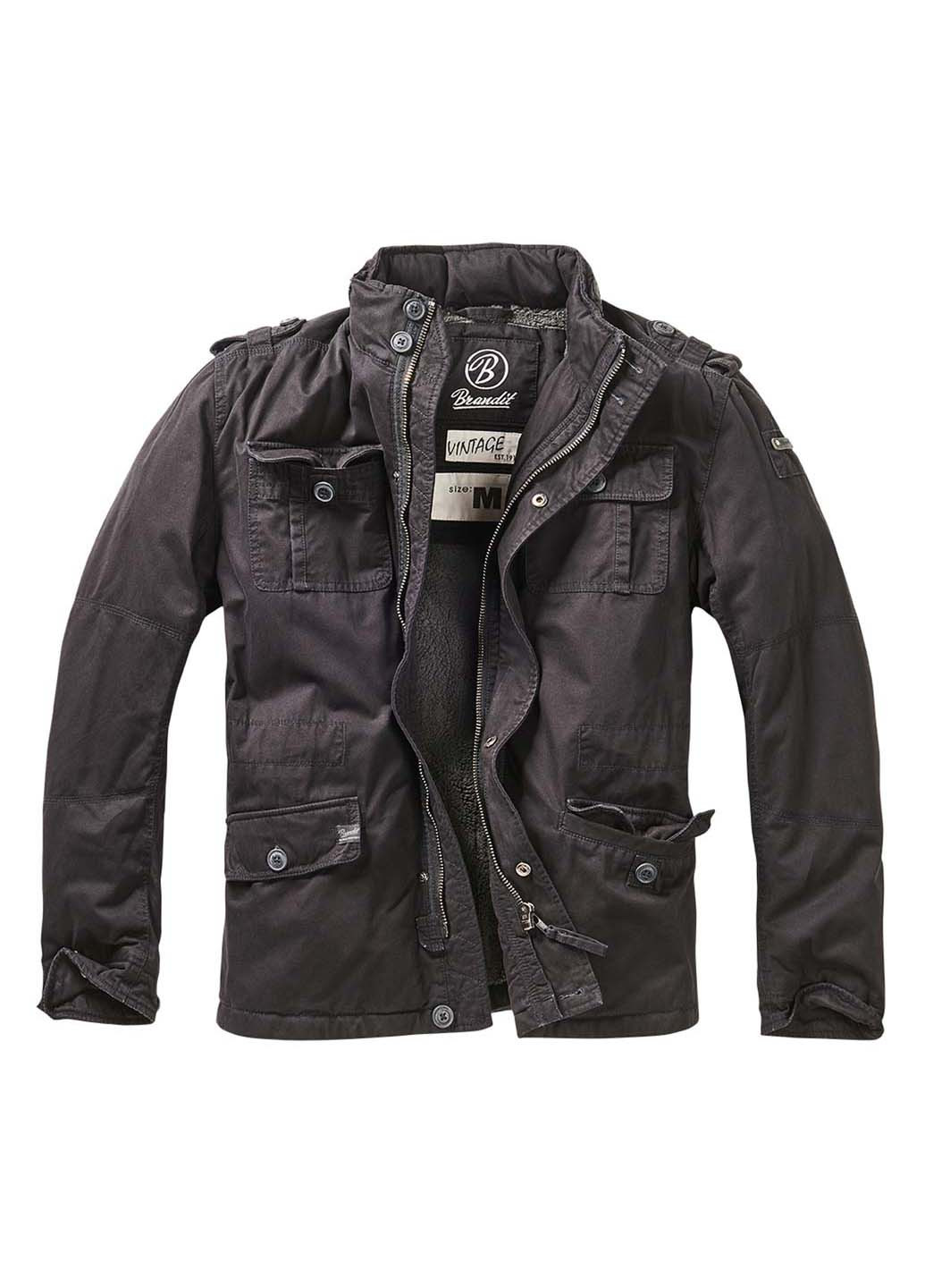 Чорна демісезонна куртка winter jacket Brandit