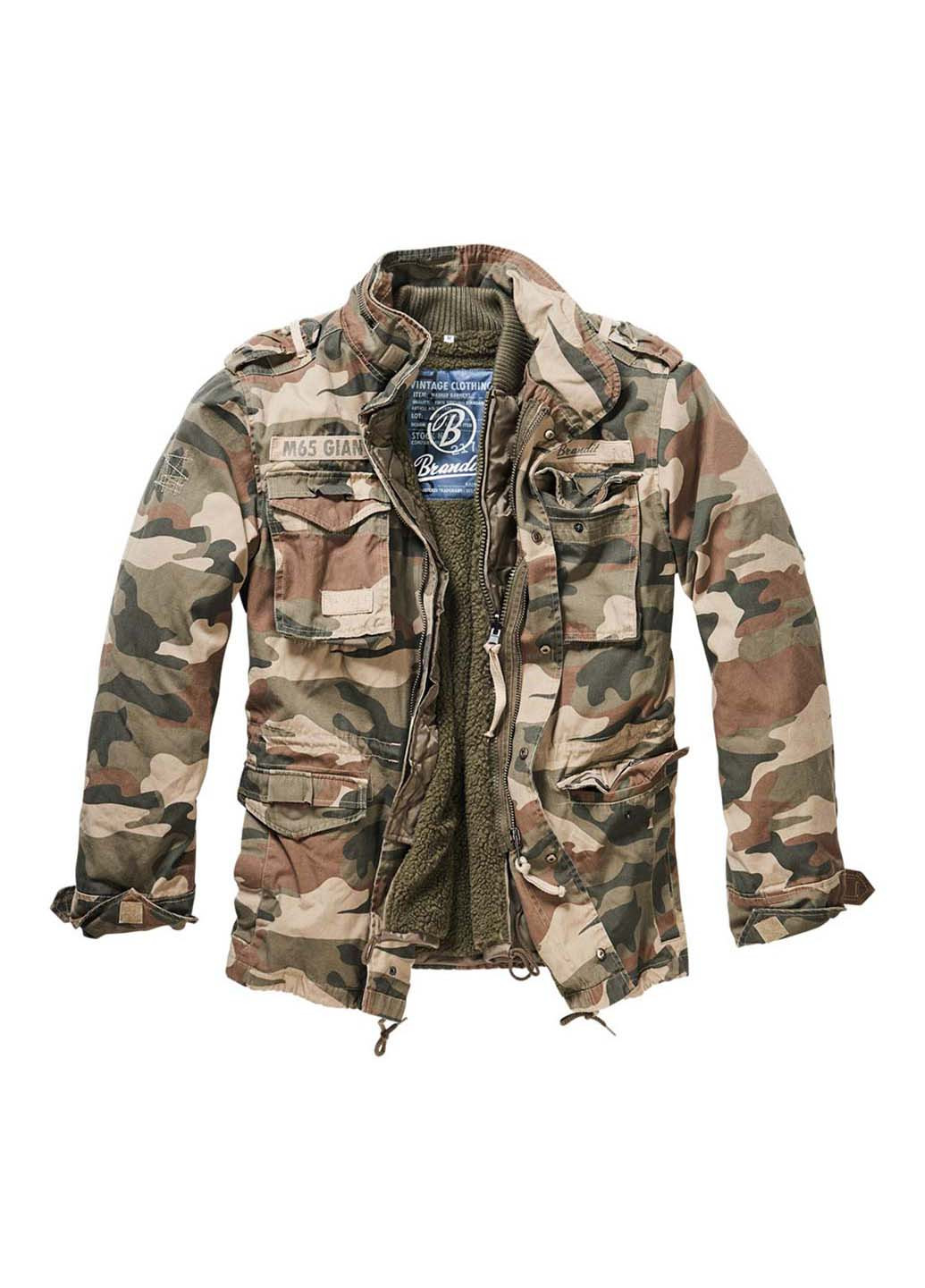 Комбінована зимня куртка m-65 giant lt woodland Brandit