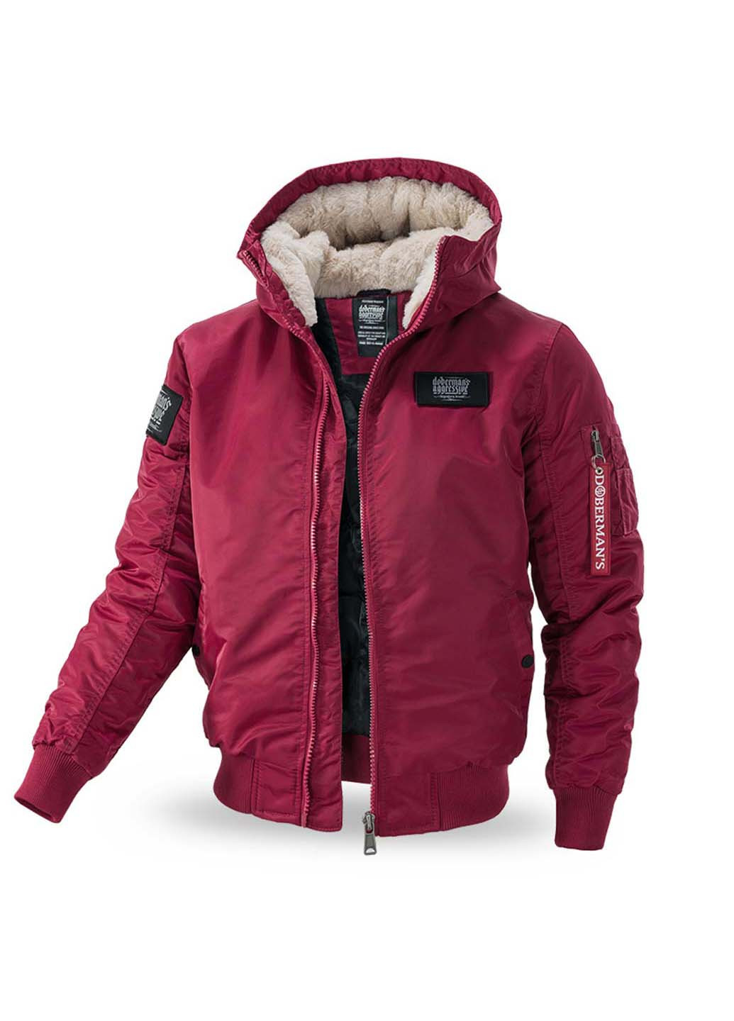 Бордовая зимняя куртка everyday winter ku207crd Dobermans Aggressive